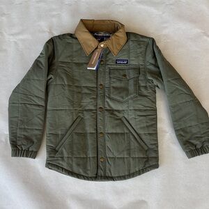 Patagonia Kids Olive Quilted Shirt Jacket